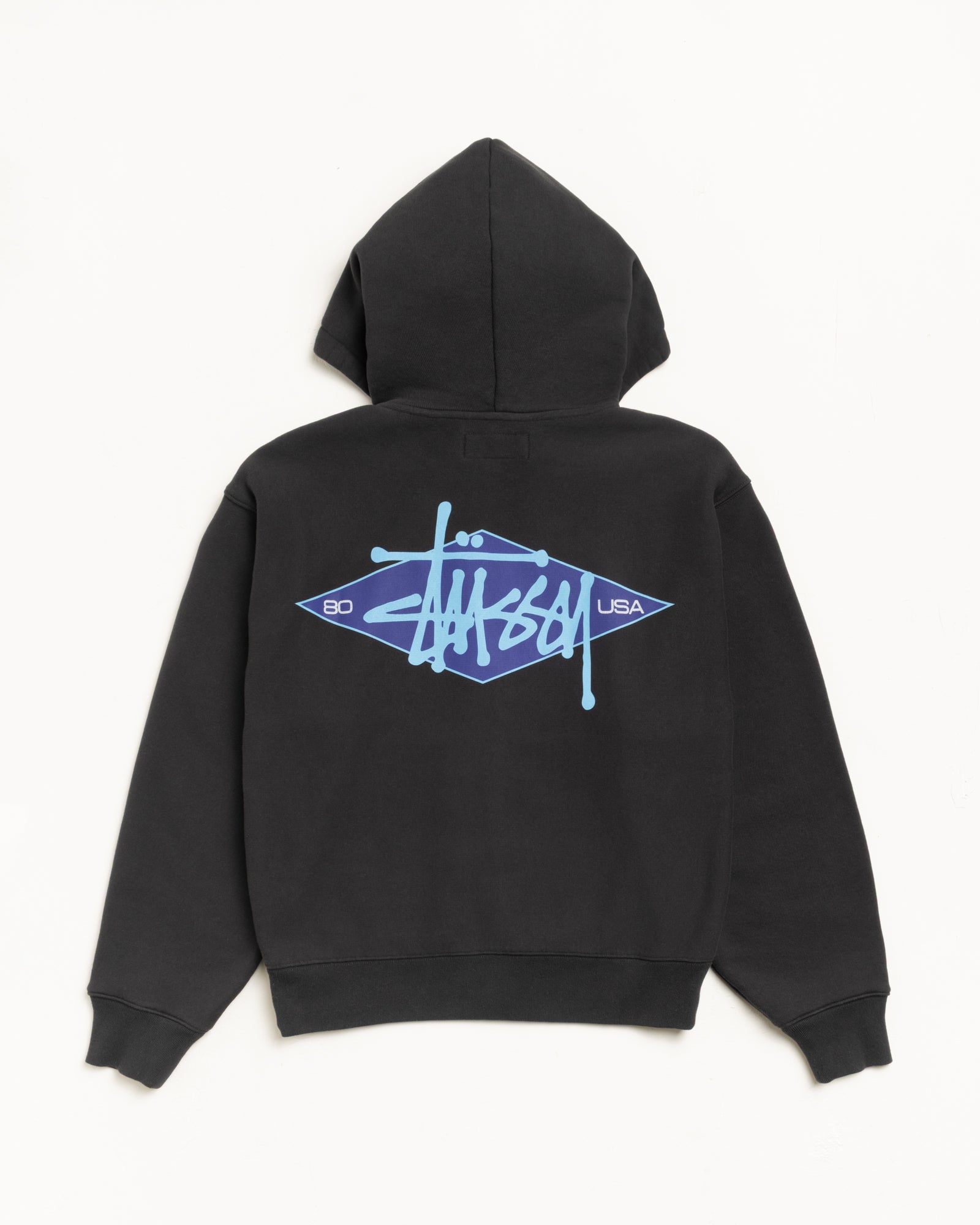 BASIC DIAMOND ZIP HOODIE - Image 2