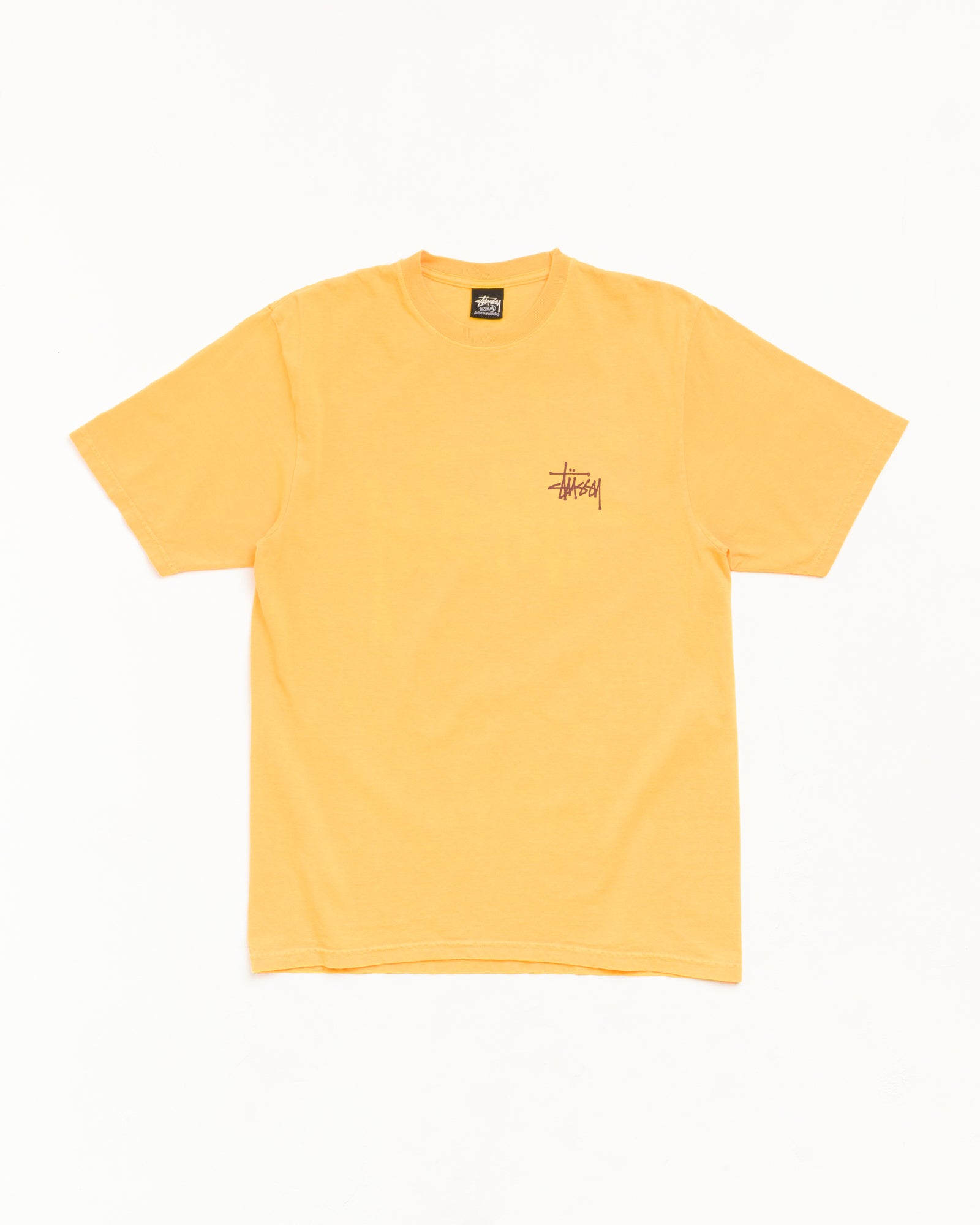 BASIC ST??SSY TEE PIGMENT DYED