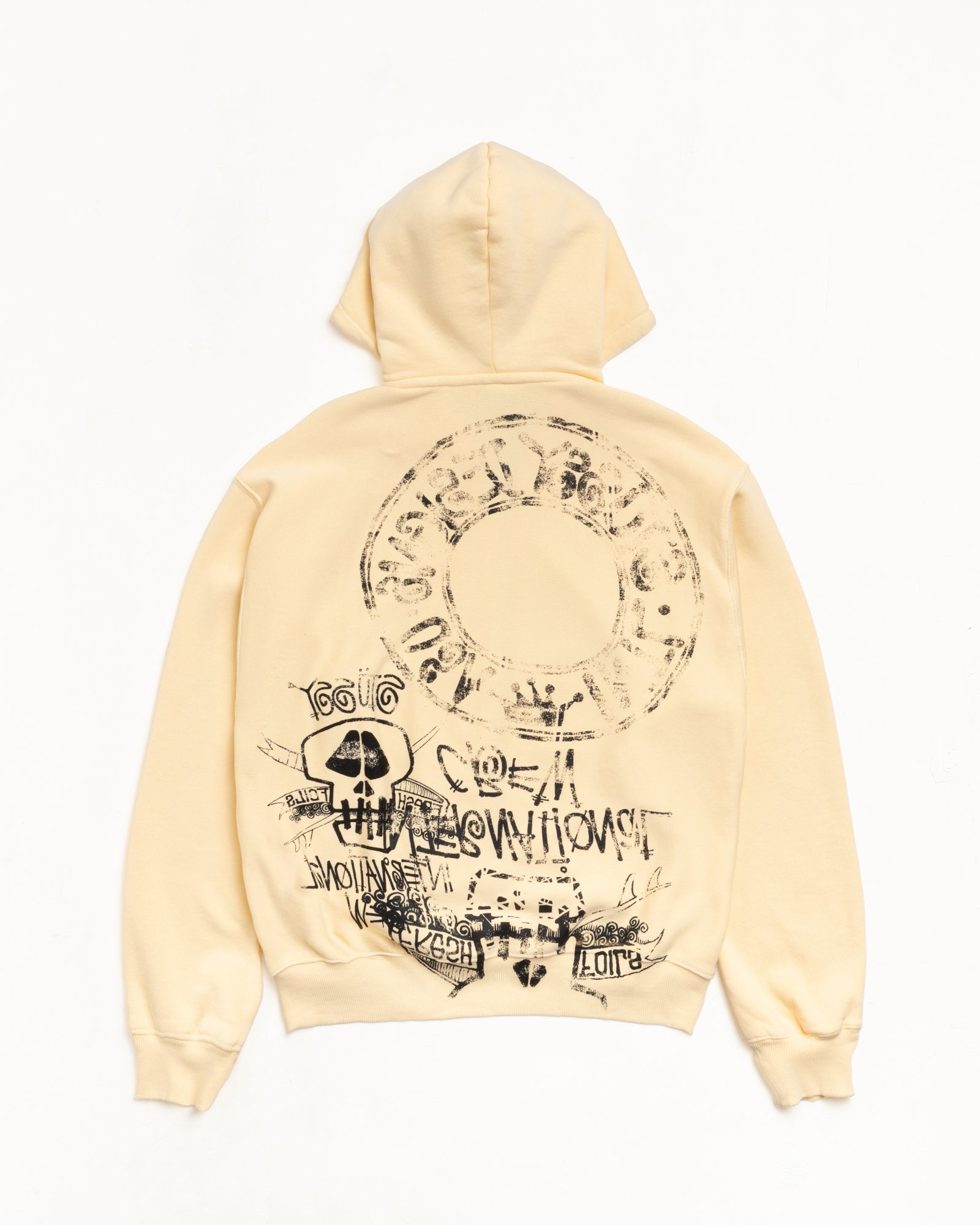 SKULLS ZIP HOODIE PIGMENT DYED - Image 2