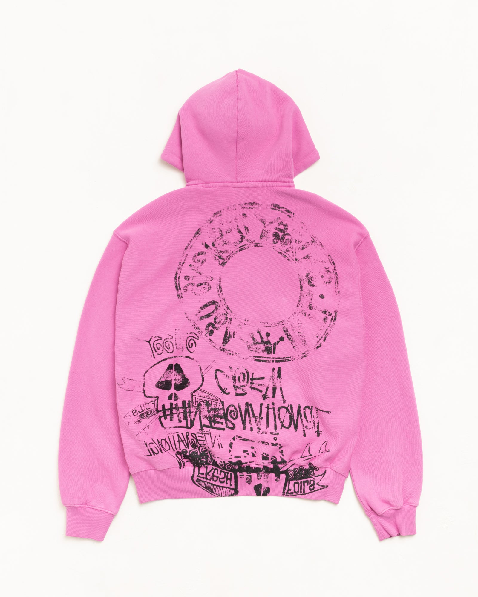 SKULLS ZIP HOODIE PIGMENT DYED - Image 2
